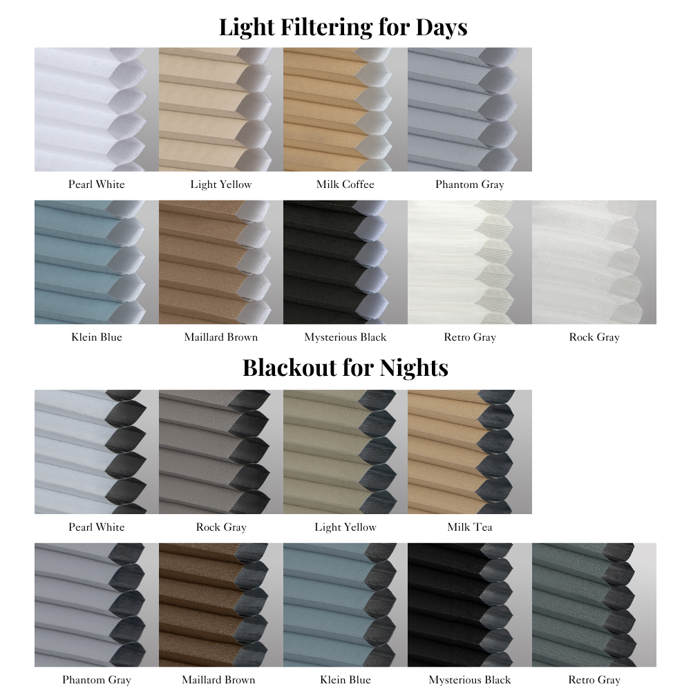Arcadia Day Night Motorized Cellular Shades 0.98''