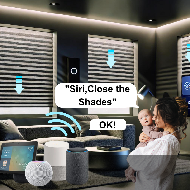 Cole  Blackout Waterproof Motorized Cellular Shades