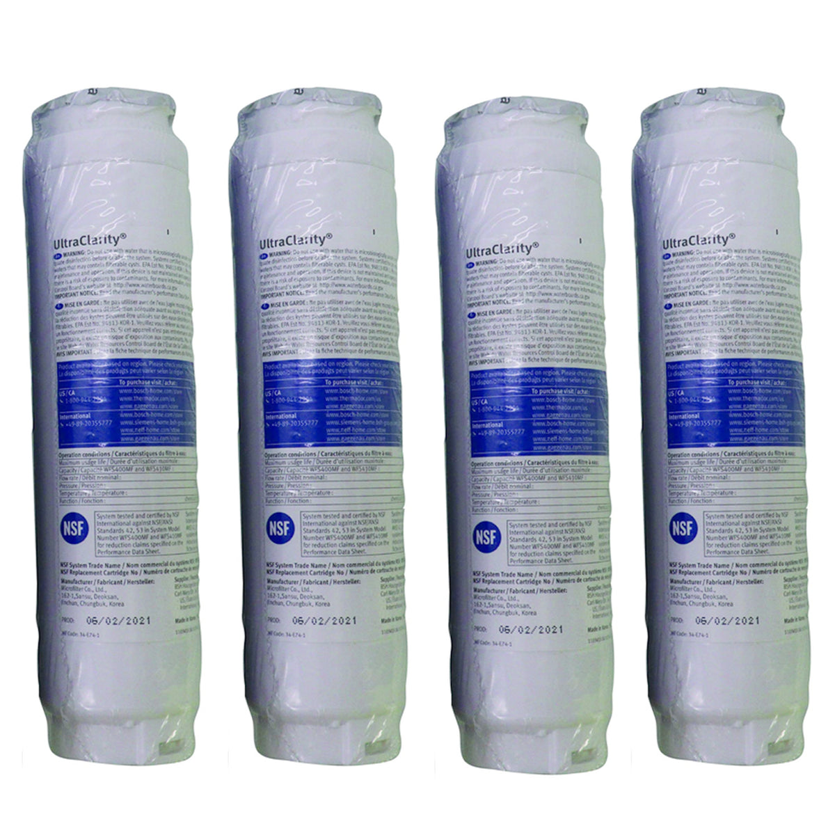 Bosch BORPLFTR30 BORPLFTR10 UltraClarity Water Filter Cartridge 11034152