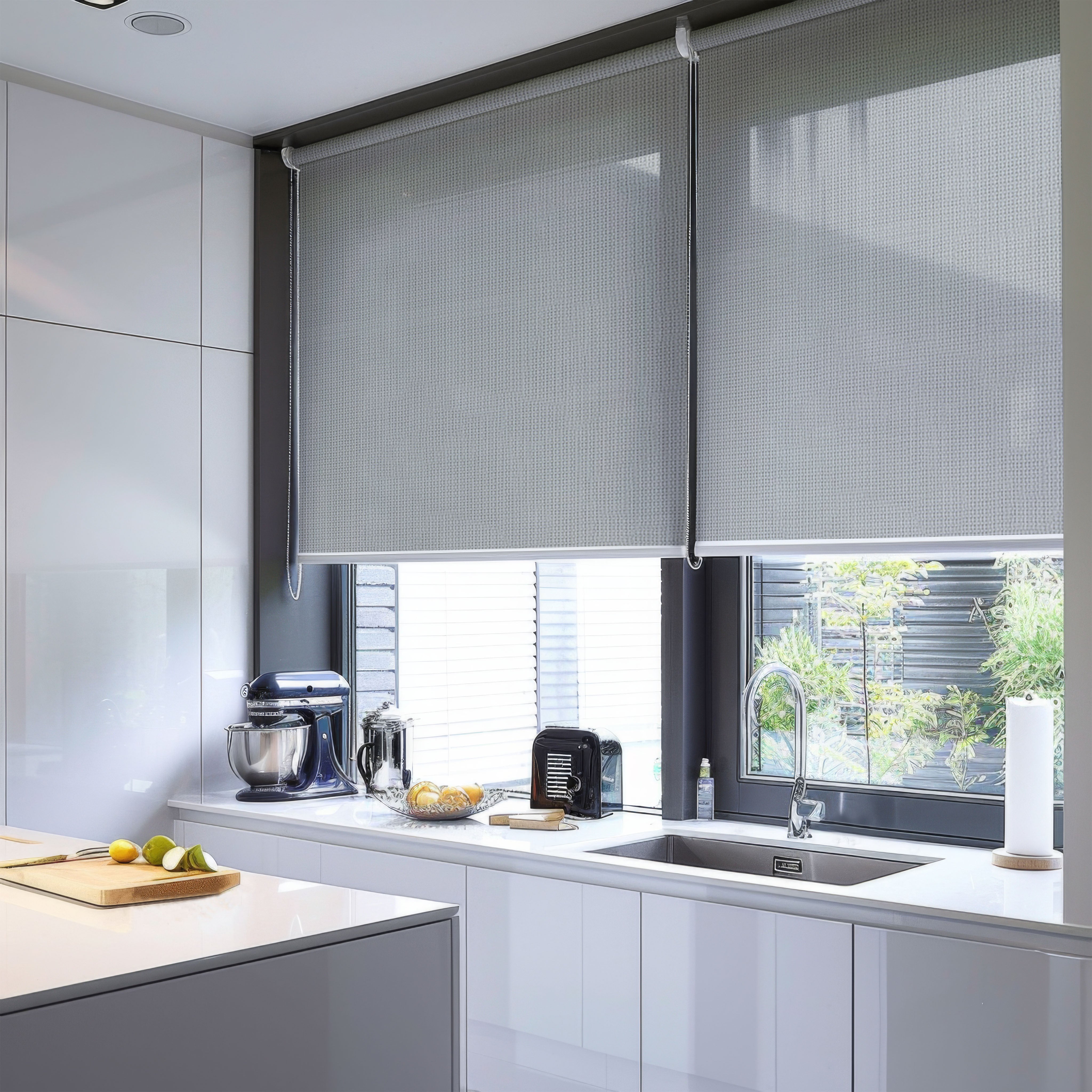 Owen Motorized Light Filtering Roller Shades