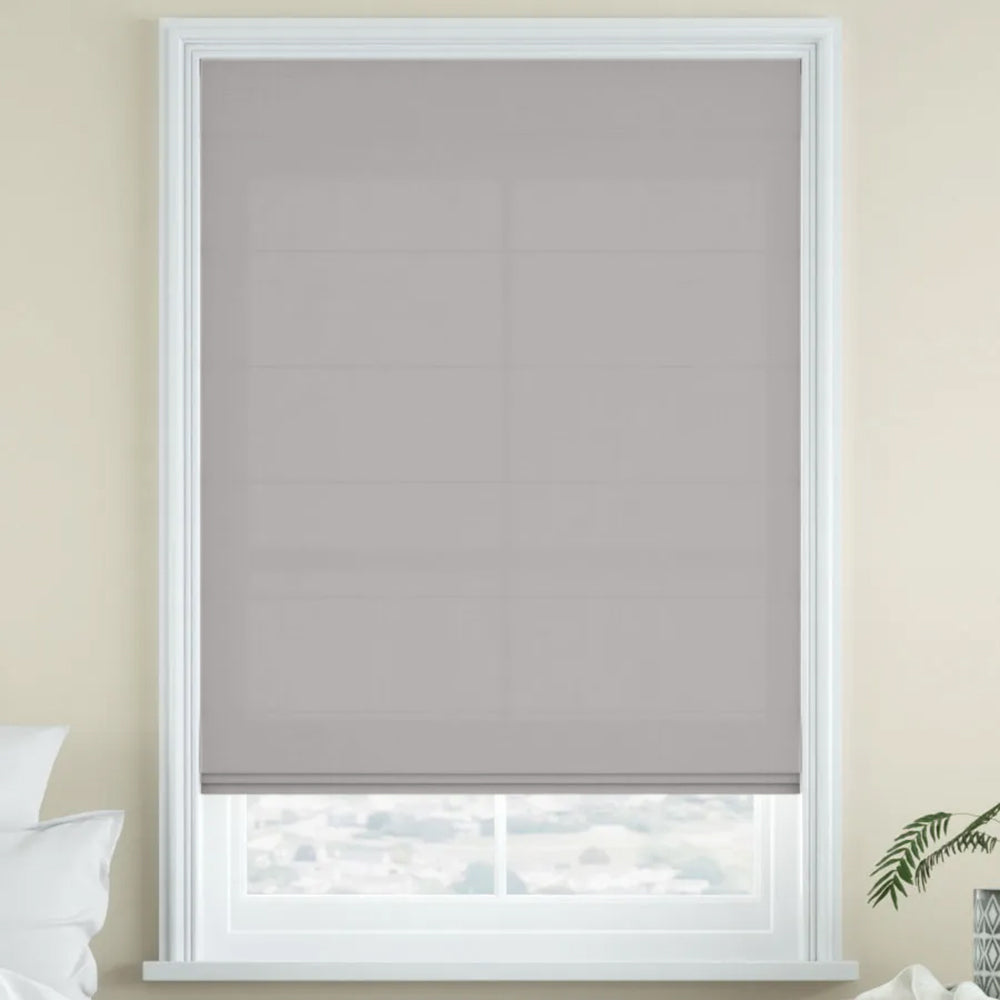 Aria Motorized Linen Roman Shade