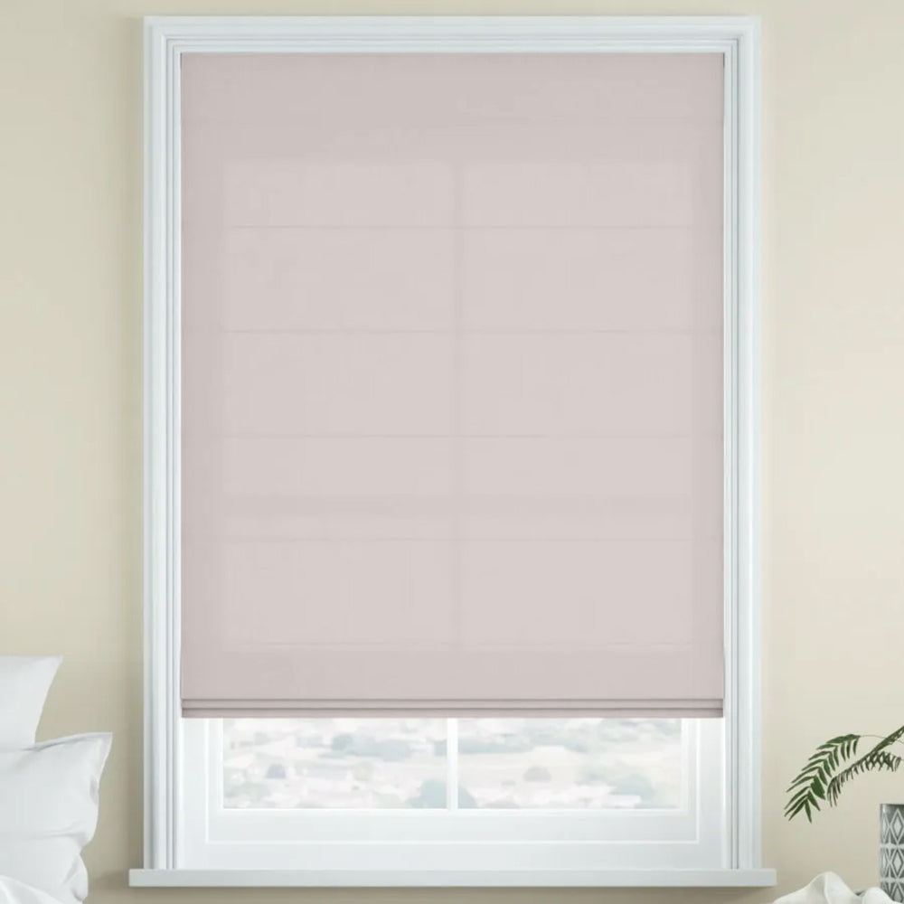 Aria Motorized Linen Roman Shade