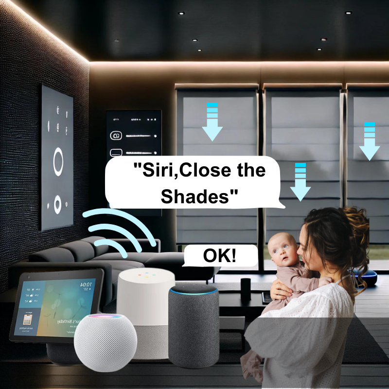 Wave Motorized Light Filtering Roller Shades