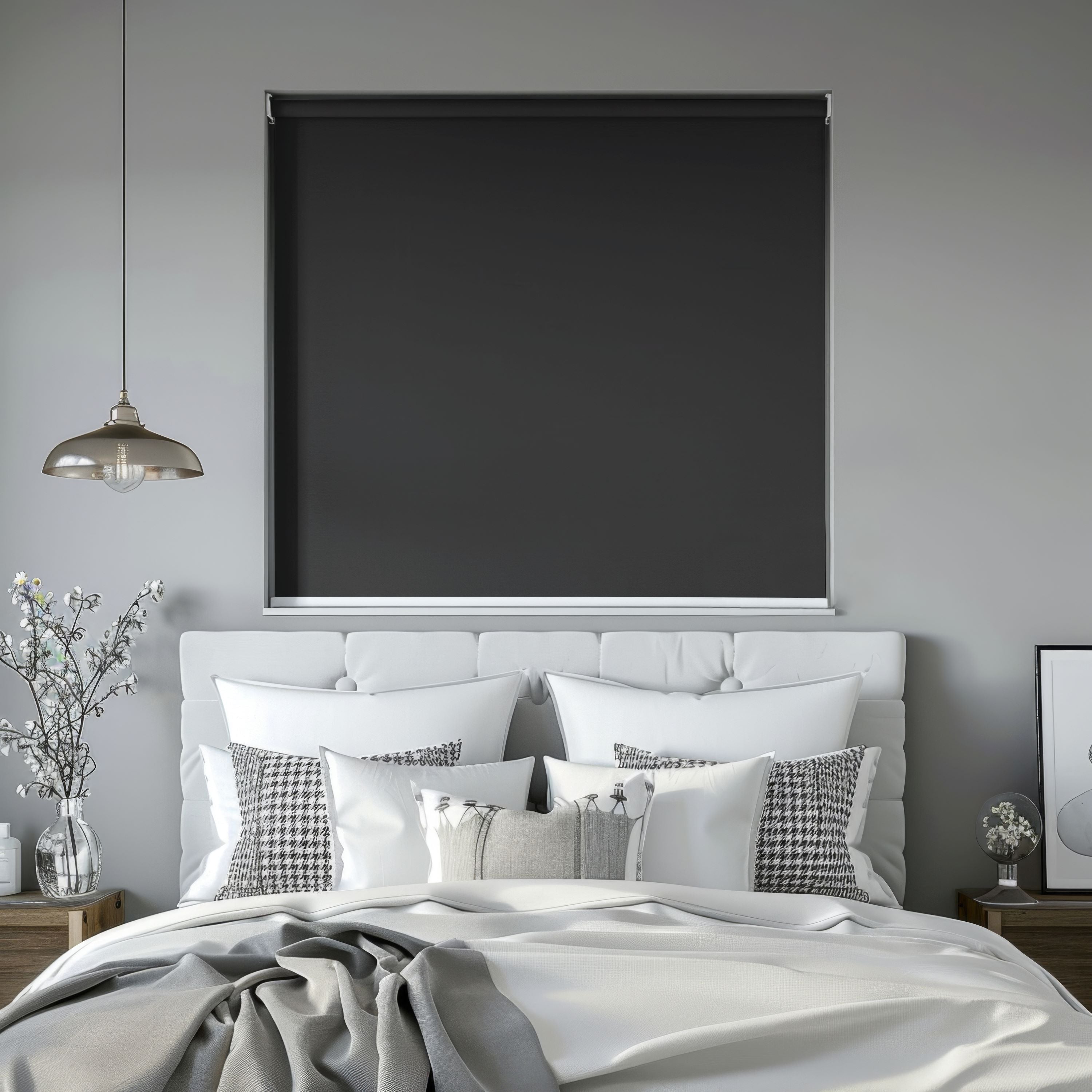 Evan Waterproof Seraphic Glow Blackout Custom Roller Shades