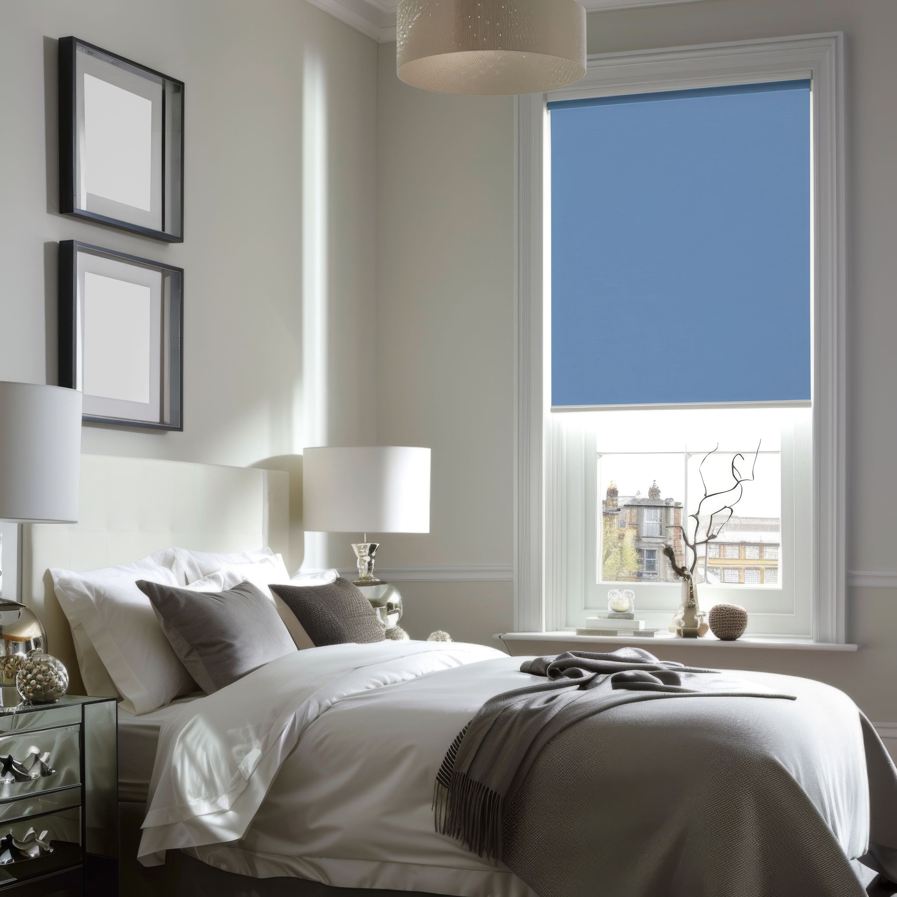 Evan Waterproof Seraphic Glow Blackout Custom Roller Shades