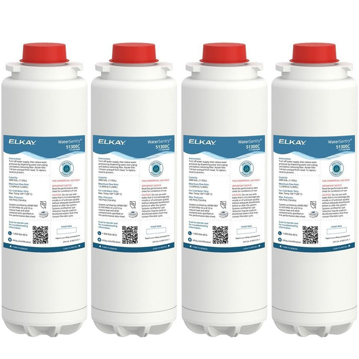 Elkay Genuine WaterSentry 51300C Replacement Filters
