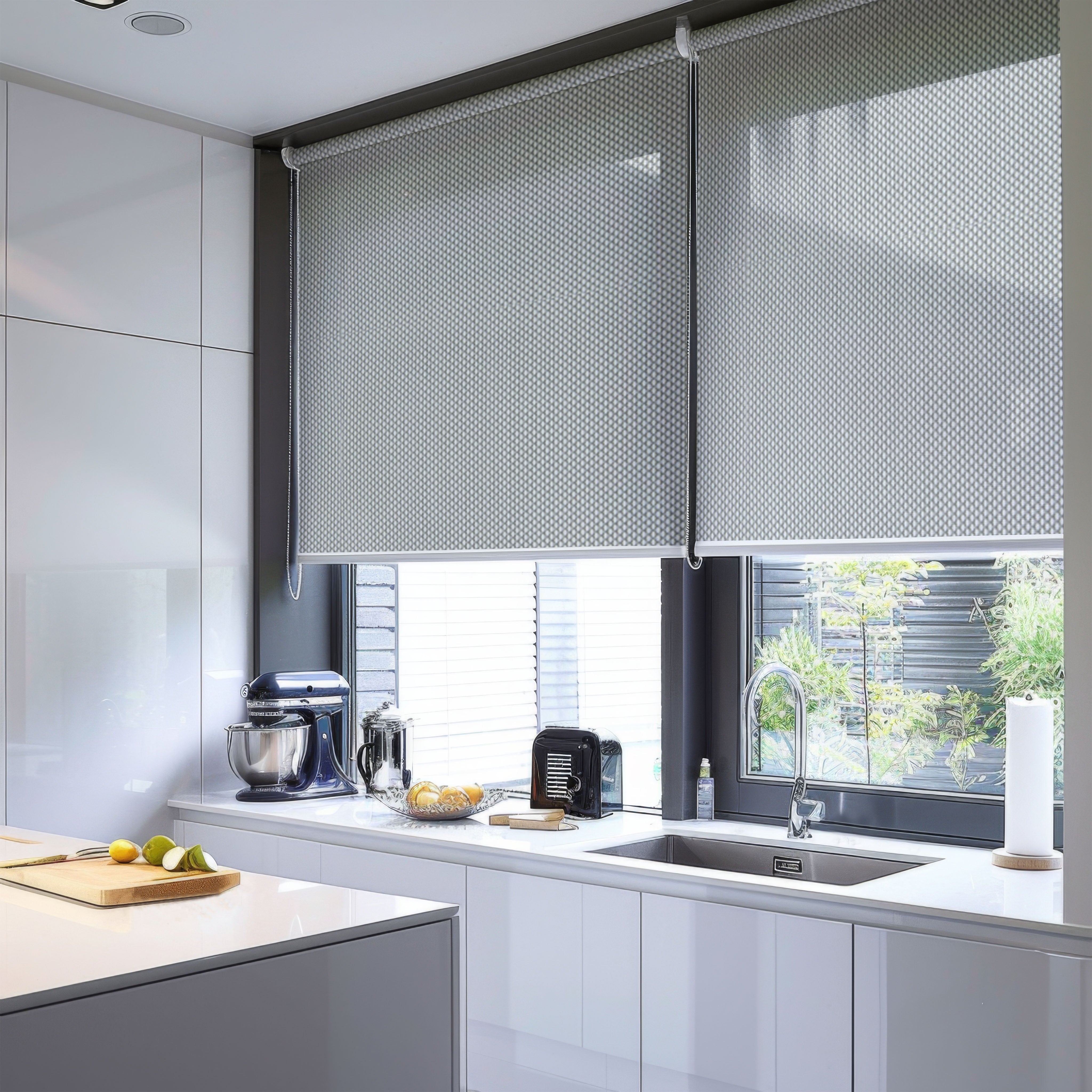 Austin Motorized Light Filtering Roller Shades