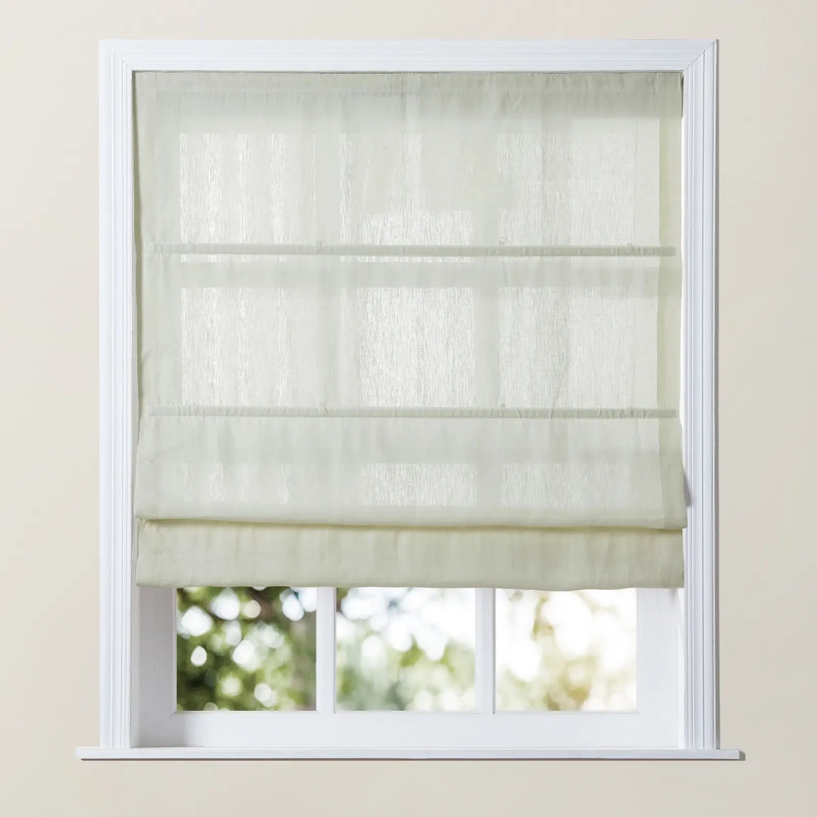 Skyler Motorized Linen Blackout Roman Shade