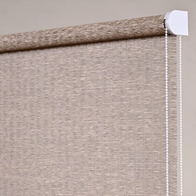 Serene Motorized Bamboo Look Roller Shades