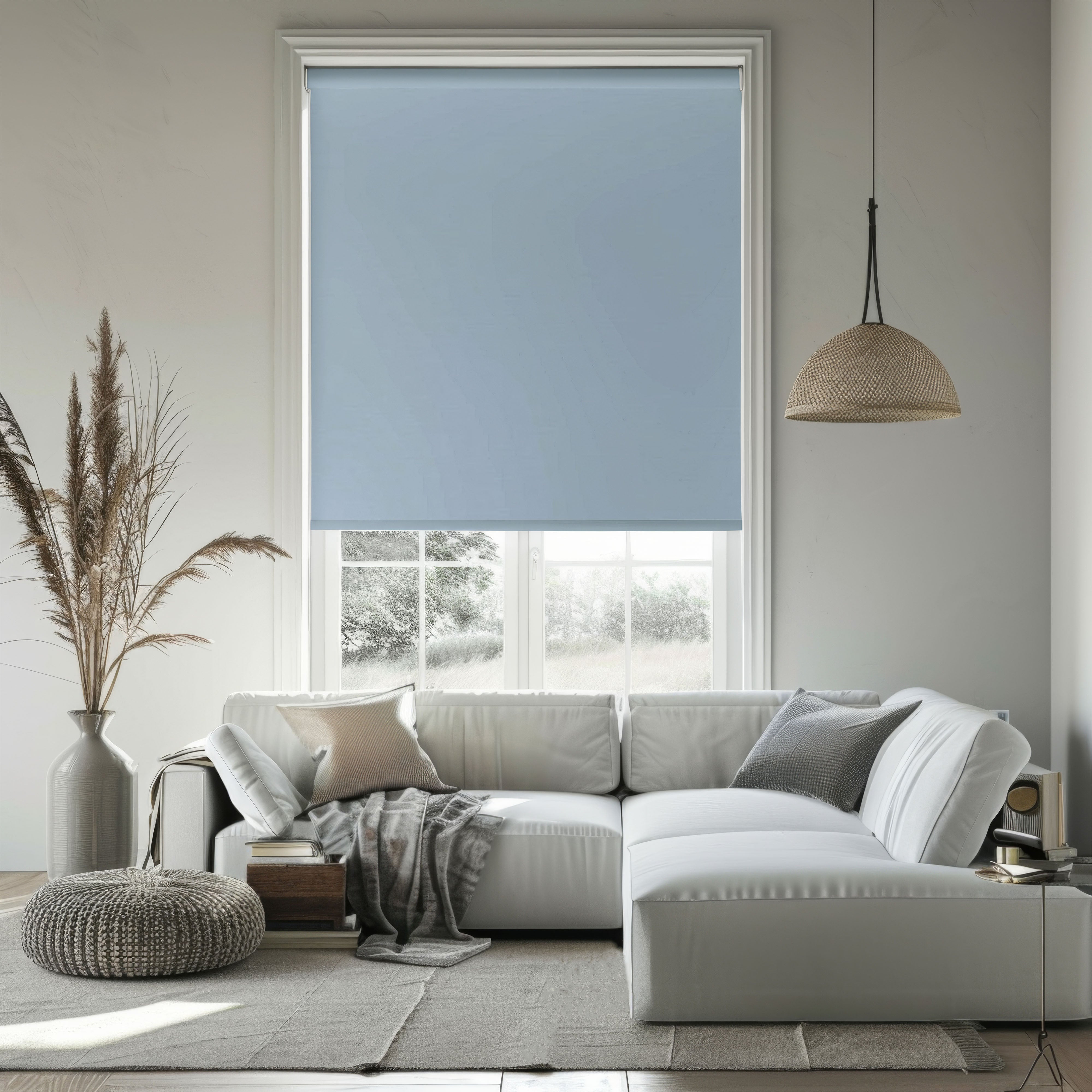 Arthur Luminous Ember Blackout Custom Roller Shades