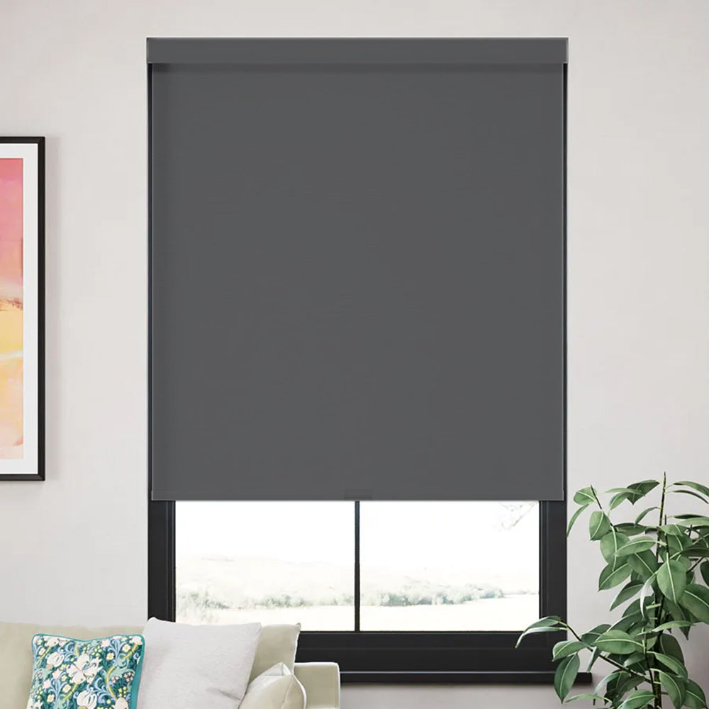 Arthur Luminous Ember Blackout Custom Roller Shades