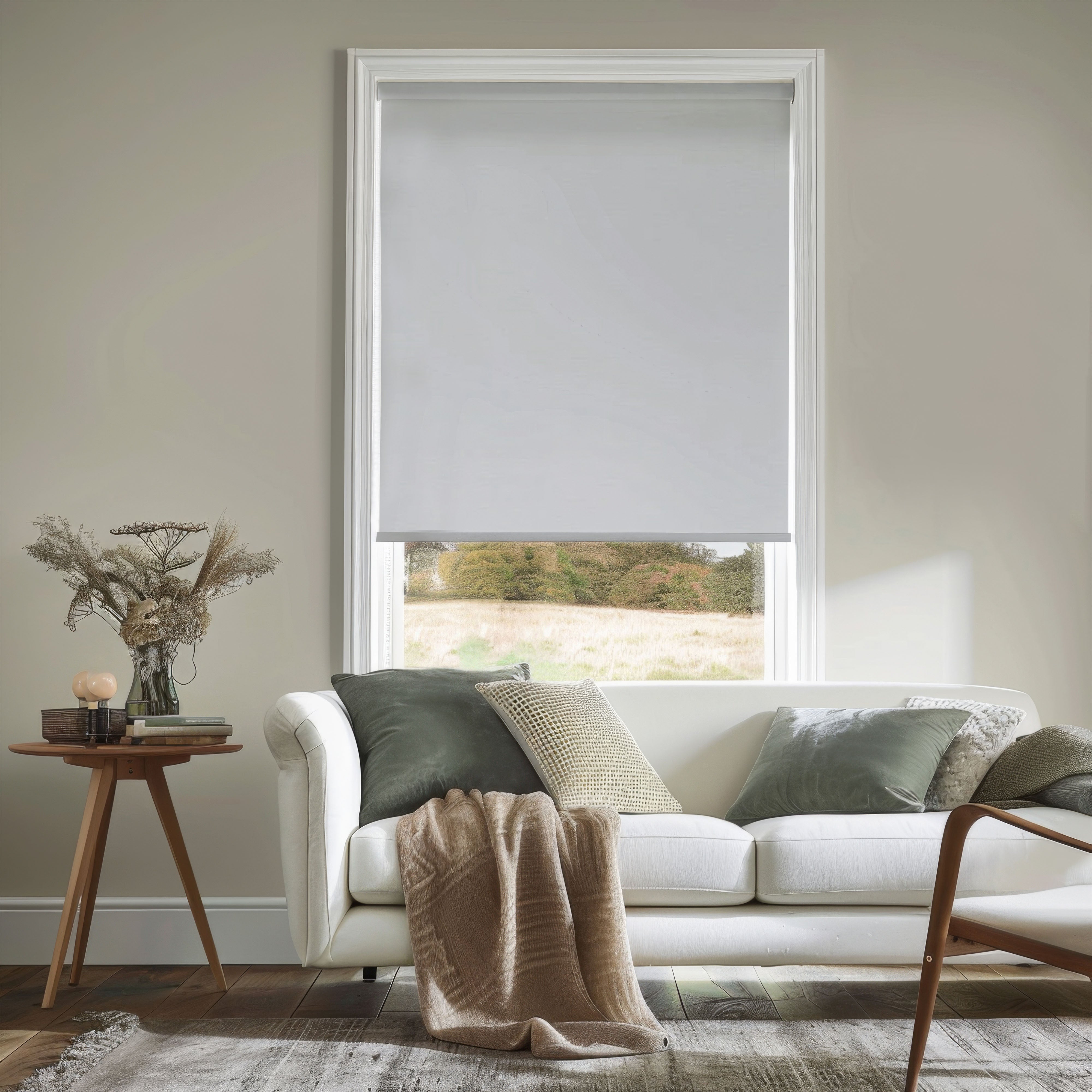 Arthur Luminous Ember Blackout Custom Roller Shades