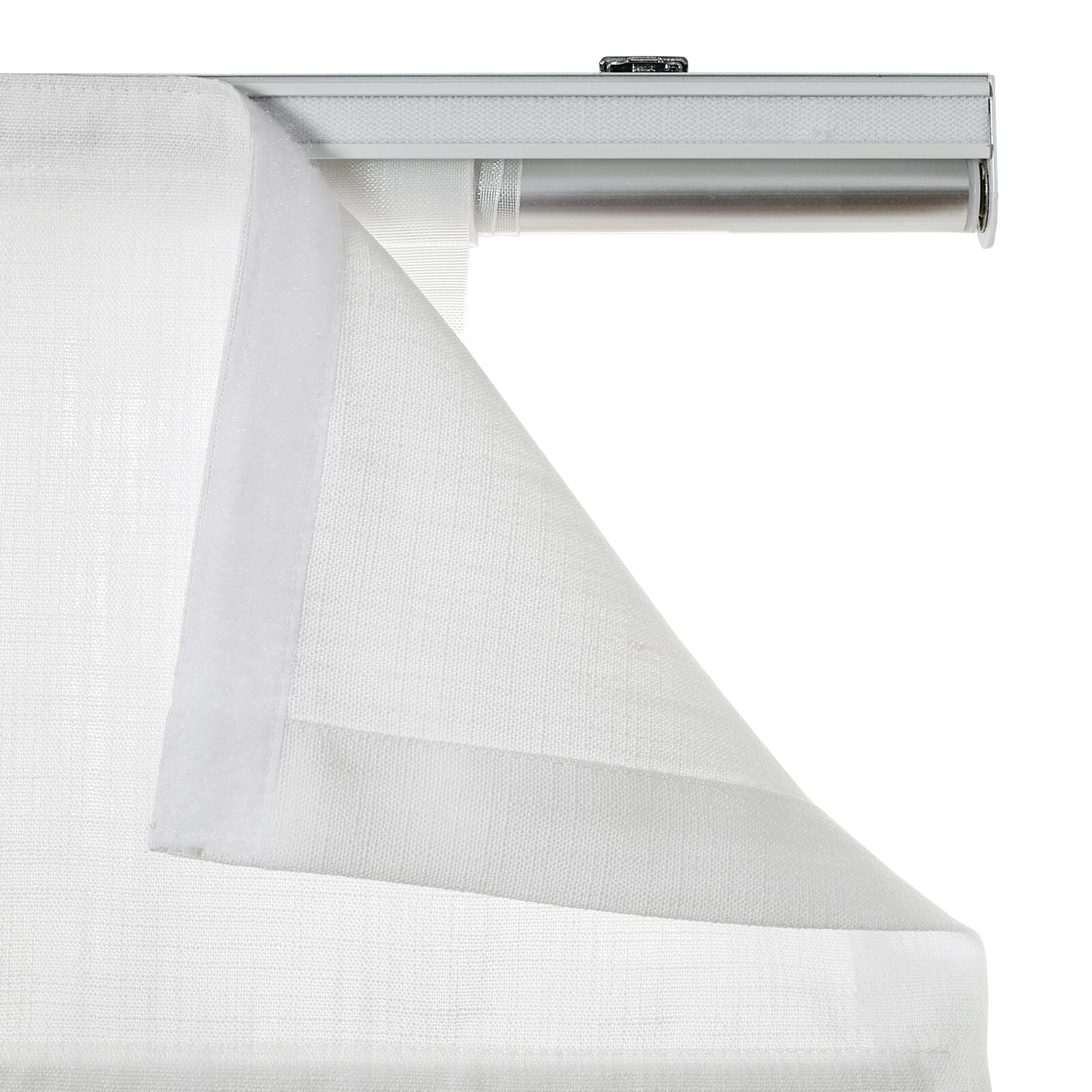 Loomy Motorized Linen Blackout Roman Shade