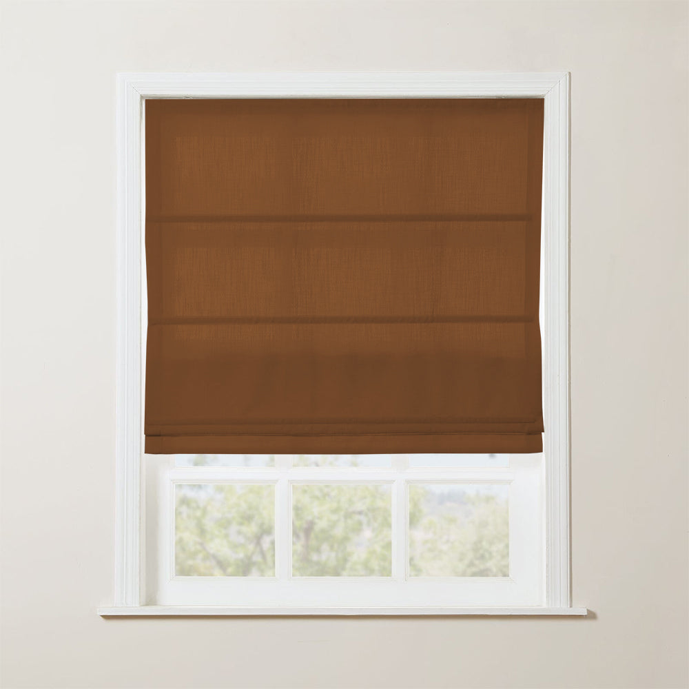 Skyler Motorized Linen Blackout Roman Shade