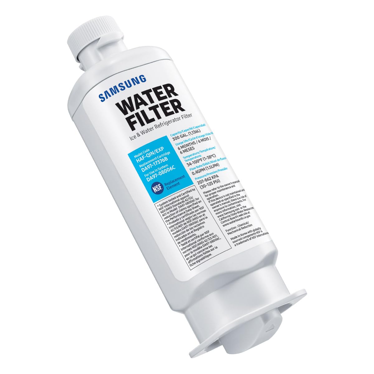 Samsung DA97-17376B HAF-QINEXP Refrigerator Water Filter