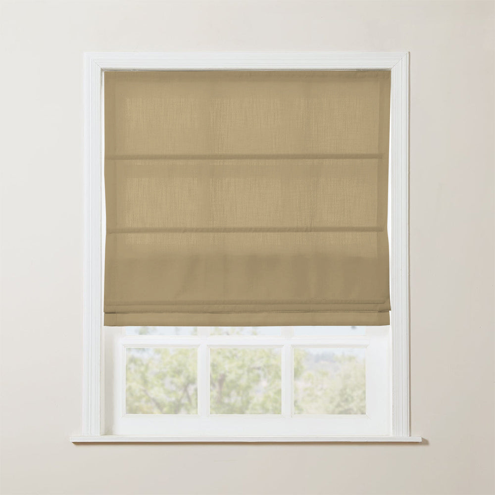 Skyler Motorized Linen Blackout Roman Shade