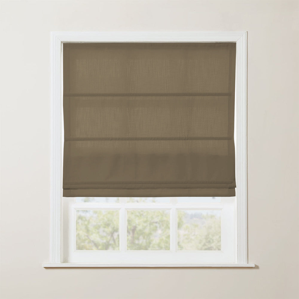 Skyler Motorized Linen Blackout Roman Shade