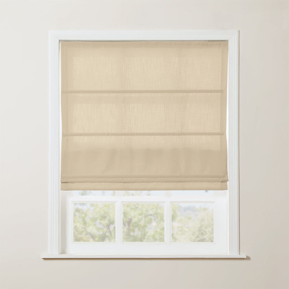 Skyler Motorized Linen Blackout Roman Shade