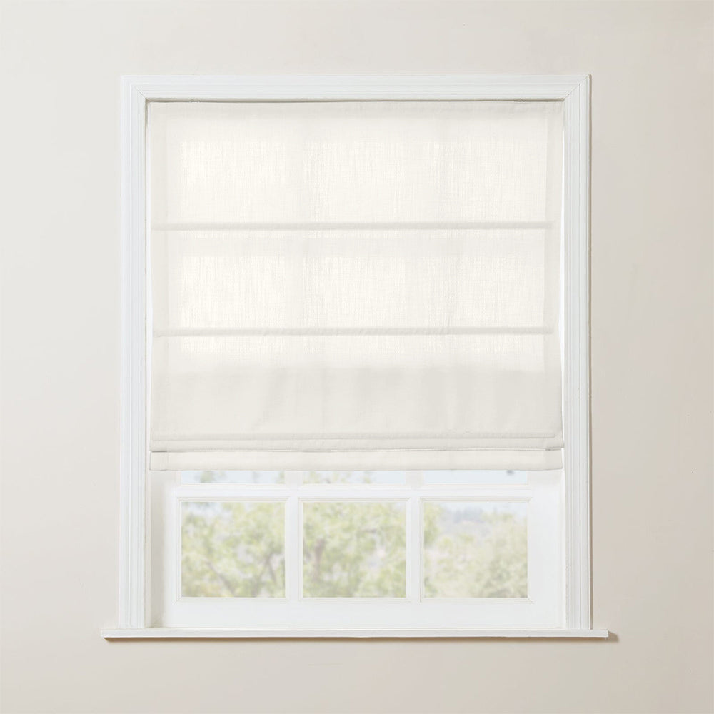 Skyler Motorized Linen Blackout Roman Shade